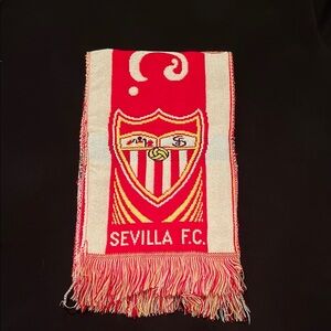 Sevilla F.C. Red and White Scarf